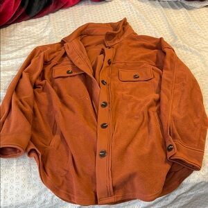 Women’s Orange Fleece Jacket